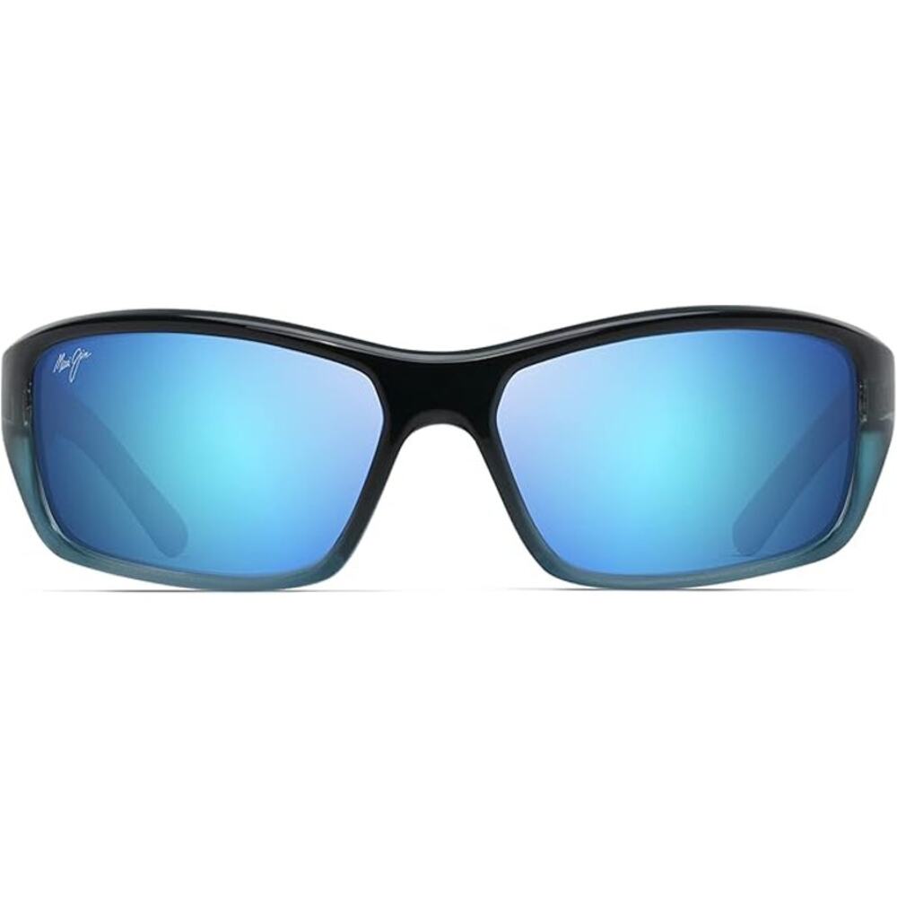 Maui Jim Black Frame Blue Mirrored Sunglasses